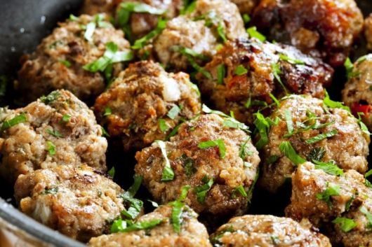 Air-Fried Meatballs with Parsley